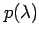 $ p(\lambda)$