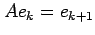 $ A e_k = e_{k+1}$